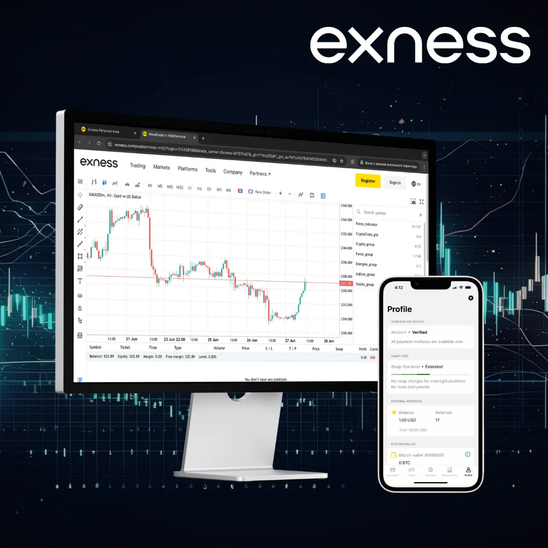 حمل Exness للكمبيوتر وسطح المكتب